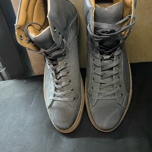 Kenneth Cole Reaction Gray High-Top Sneakers